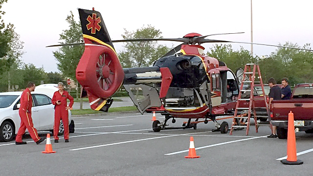 Drunken driver runs roadblock, hits helicopter at serious crash scene ...
