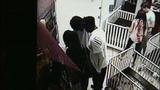 Raw: Thief stuffs puppies in pants at store
