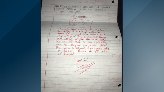 UCF student behind viral tweet grading breakup letter no longer UCF student behind viral tweet grading breakup letter no longer