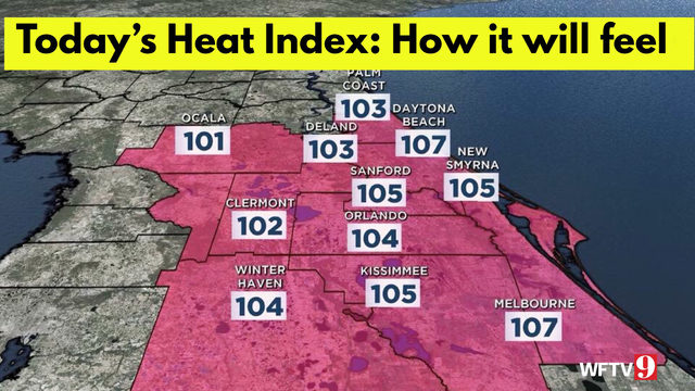Very hot start to week: Unusually high heat index in Central Florida | WFTV